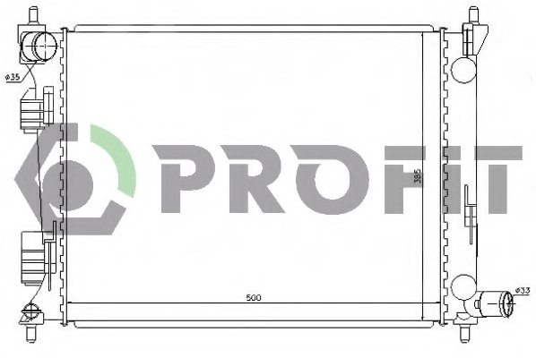 PROFIT PR 1804A6 Radiator, engine cooling